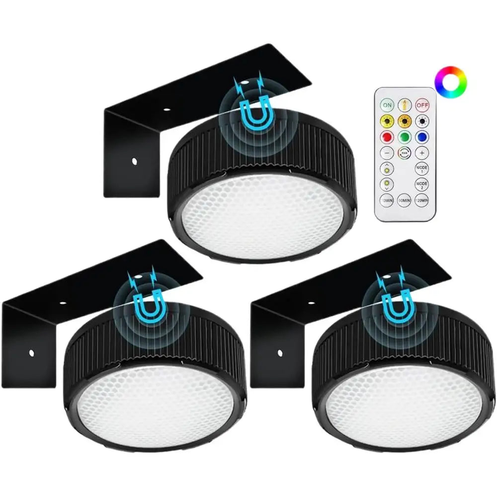 3 Pack Remote Control Wall Painting Light Adjustable Battery Powered Painting Lamp Dimmable Timer Art Display Novelty Lamp