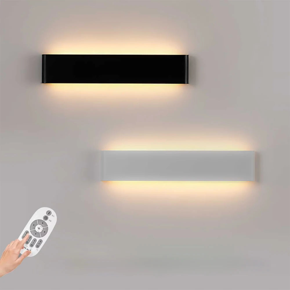 Led Wall Sconce Light Dimmable Wall Lamp Living Room Bedroom Indoor Wall Light For Home Brushed Aluminum Wall lighting Fixture
