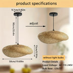 Handwoven Moso Bamboo Pendant Light