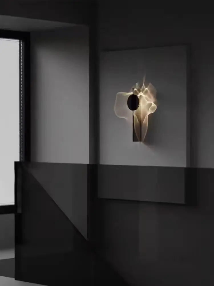 Creative Wall Light Chrome 3000K LED Stainless Steel Science Fiction Lamp For Bedroom Parlor Stairs Aisle Sconce