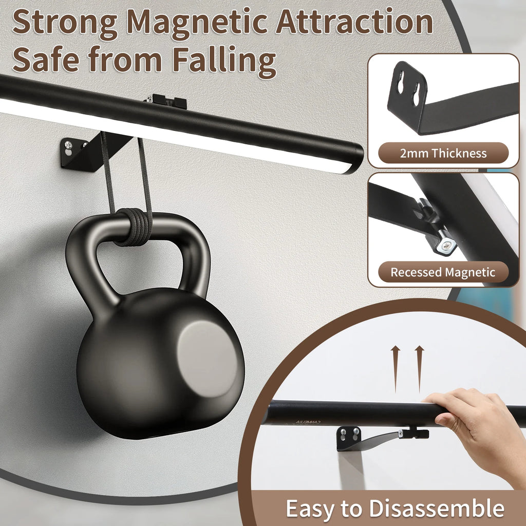 Painting Picture Light Wireless LED Picture Lamp Mirror Light Rechargeable Wall Lamp for Art Display Bathroom Mirror Frame Lamp