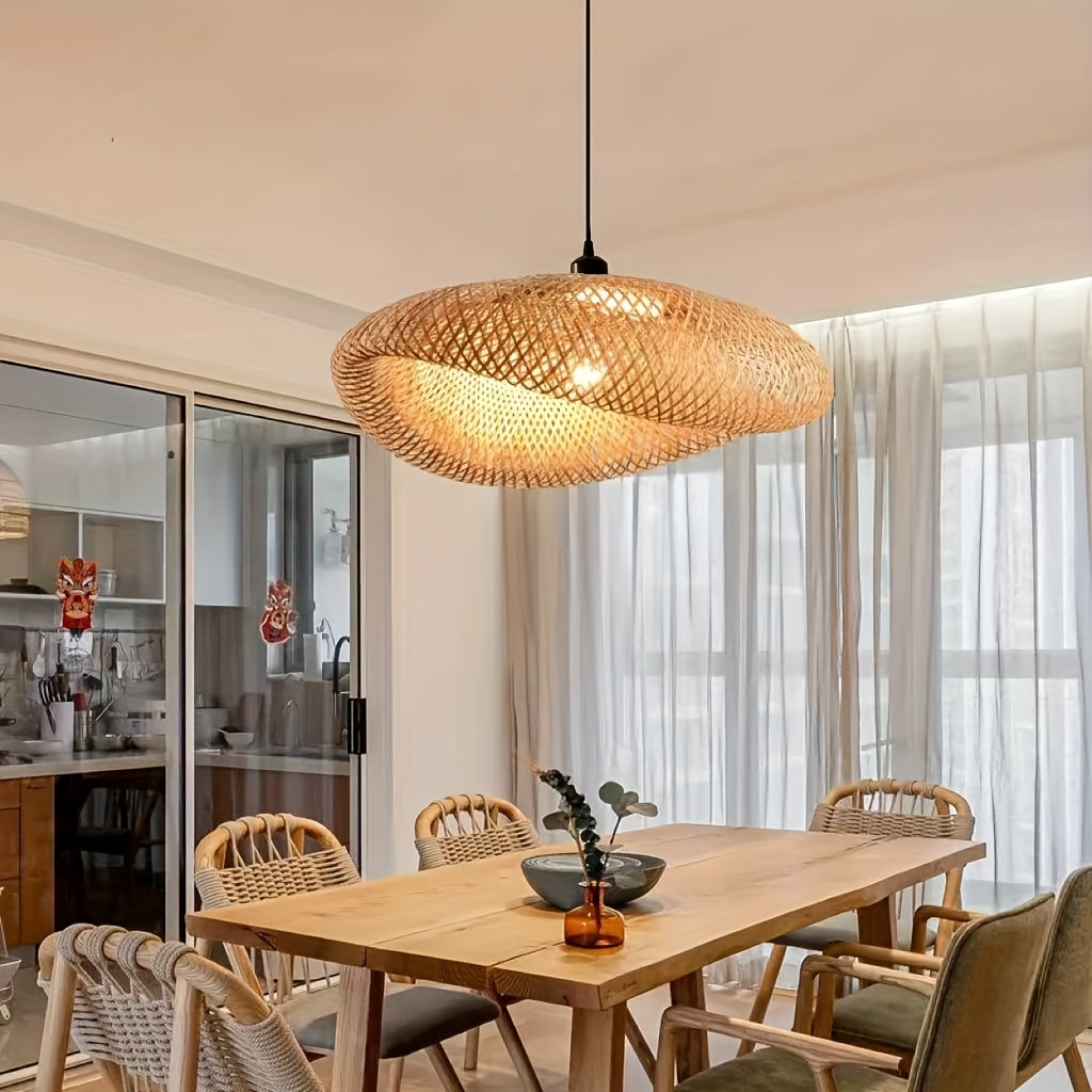 Handwoven Moso Bamboo Pendant Light
