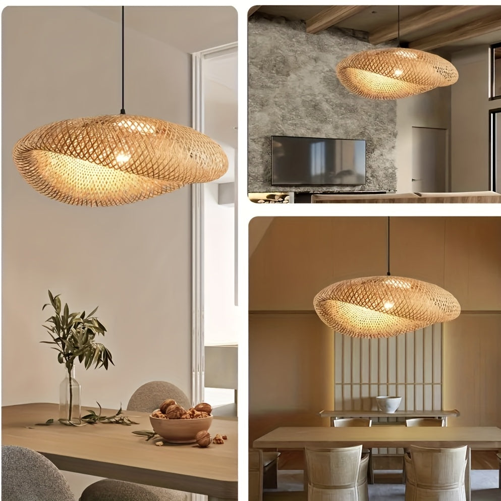 Handwoven Moso Bamboo Pendant Light