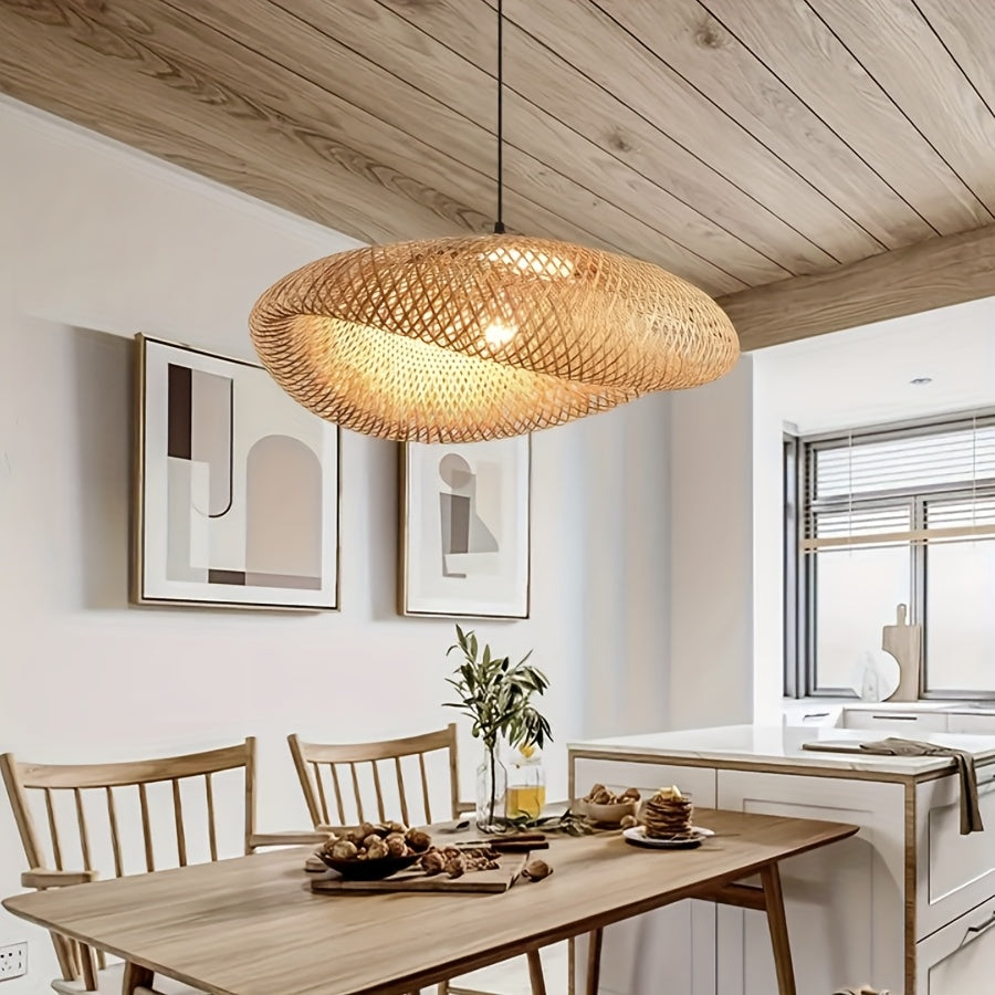 Handwoven Moso Bamboo Pendant Light
